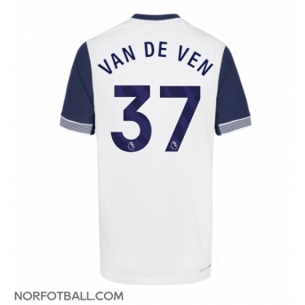 Billige Fotballdrakt Tottenham Hotspur Micky van de Ven #37 Replika Hjemmedrakt 2024-25 Kortermet